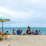 VISIONS Dominican Republic kids at the beach.