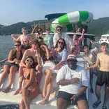 junk boat party with teachers in hong kong