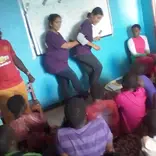 Volunteers at work