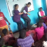 Volunteers at work