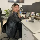 AIFS Abroad intern in the office