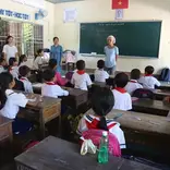 At primary school 