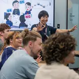 EF students learning Japanese in the classroom