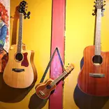guitars on the walls