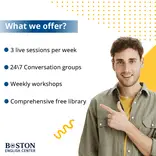 Boston English Center courses and programs – English classes, conversation practice, test preparation, and online lessons
