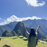 Participant Happy to see Machu Picchu.