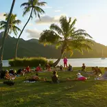 Yoga at the beach