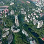 This is a panoramic view of the campus.