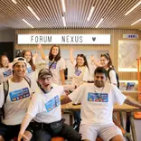Group photo with Hugo Hervitz, Forum Nexus Founder and world-renowned professor.