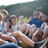 Group of Volunteers Smiling Together