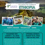 Ethiopia Summer 2026 Volunteer Trip Flyer