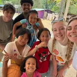 Smiles with students