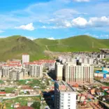 Landscape of Mongolia inner city
