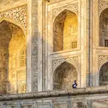 Taj Mahal at sunrise