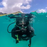 Student SCUBA diving 