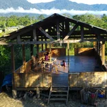 A school and shelter built in the Peruvian Amazon for children.