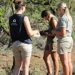 Students collecting data in South Africa