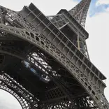 The Eiffel Tower from below