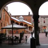 Archway over a piazza