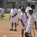 Children playing soccer in Sri Lanka