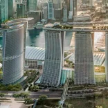 marina bay sands from above