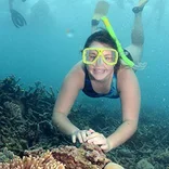 Student snorkeling in Australia