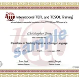 120-hour TEFL/TESOL Certificate Sample