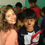 Face painting with Volunteers