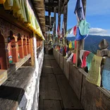 View from building of the mountains