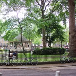 Quaint park in Islington near City, University of London