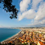 View of the Nice coastline