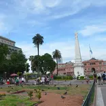 a plaza in Buenos Aires