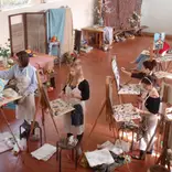 Students studying in Aix -en-Provence, France
