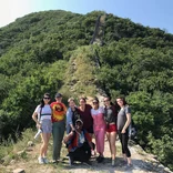 Students on Great Wall