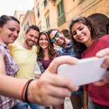 Grad students selfie