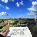 Sketching the Tuscania countryside