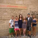 Arcos participants visiting the Picasso Museum in Malaga, Spain