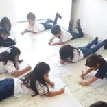 activity of peruvian children at school