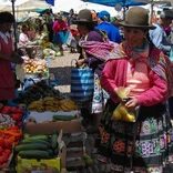 Peruvian lady in the market