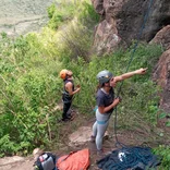 Rock climbing in Santiago de Apaola, Oaxaca, Mexico