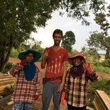 with farmers