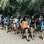 AMIGOS volunteers on the Costa Rican coast