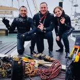 Divers helping clean up Portugal's beautiful coastline