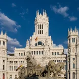 View of government building in Madrid, Spain
