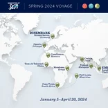 Spring 2024 Voyage Map