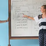 Volunteer teaching in Bali