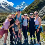 Hiking in Aoraki Mt Cook National Park New Zealand