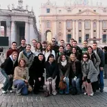 API Rome students exploring the Vatican
