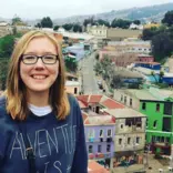 Student enjoying Valparaiso, Chile