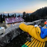 Journaling at Sunset in India